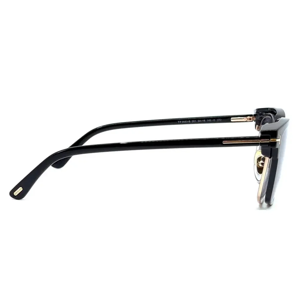 New, TOM FORD Clip-On Sunglasses/Eyeglasses TF5683-B 001 Authentic